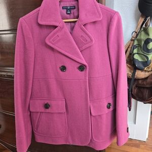 GAP Women's Fuchsia Pink Peacoat